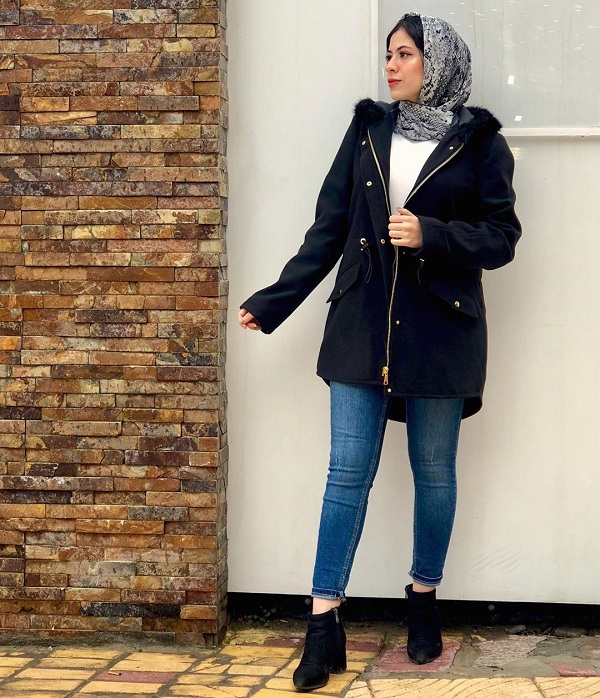 تنسيق الجواكيت الطويلة مع الحجاب (1)