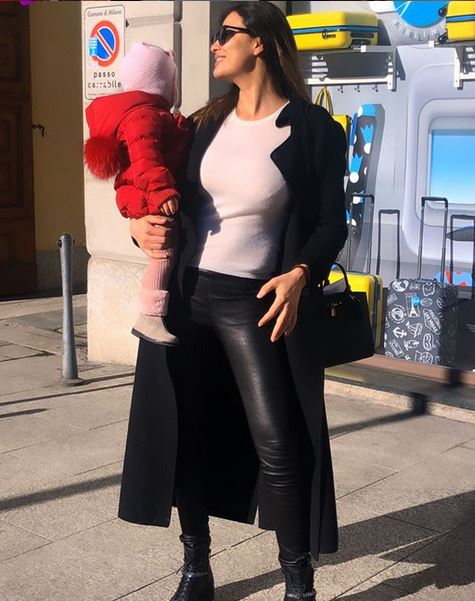 ريم سعيدي مع ابنتها بيلا
