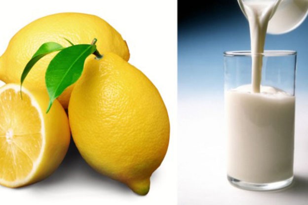 خلطة عصير الليمون والحليب
