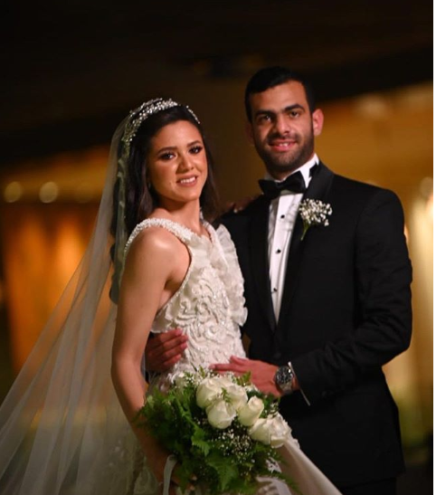 نجل نشوى مصطفى في زفافه 
