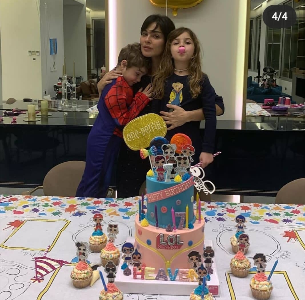 نادين نجيم تحتفل بعيد ميلاد ابنتها 