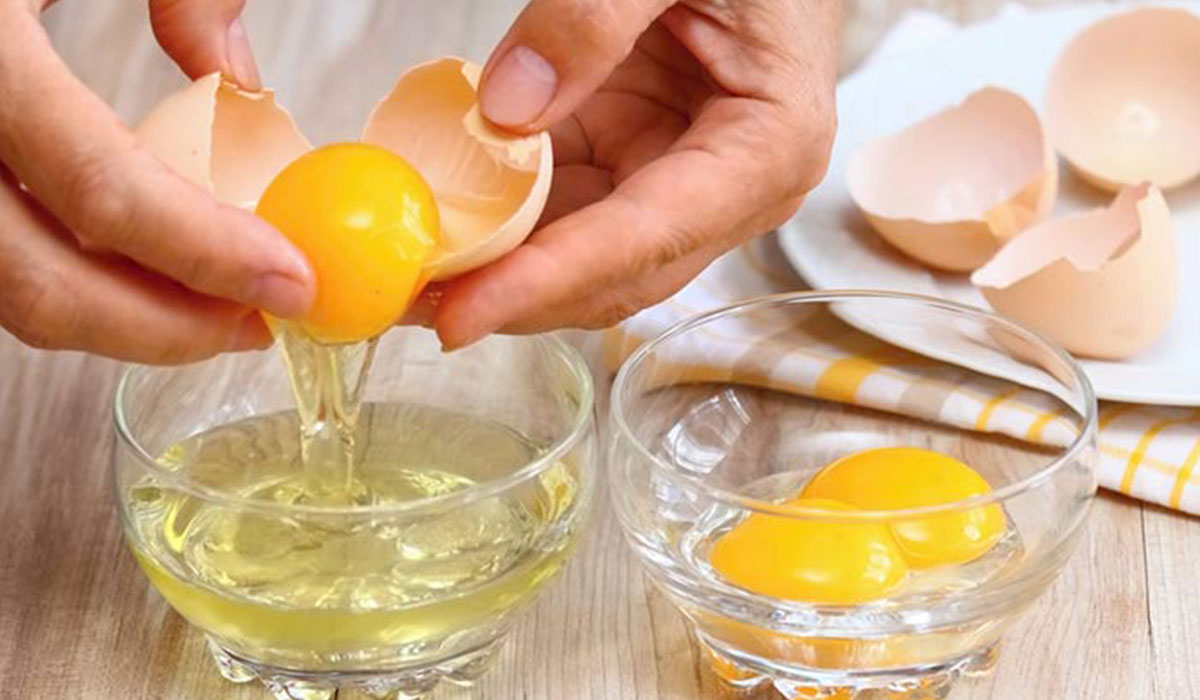 ماسك بياض البيض مع الطحين